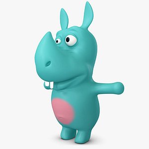 rhino cute cartoonish 3ds