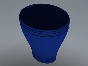 Office Waste Bin Plastic 3D model