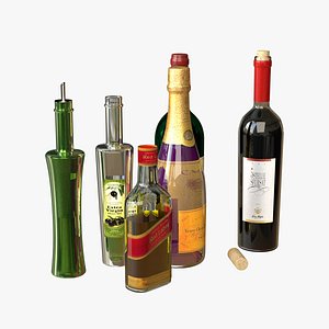 3D Bottles model