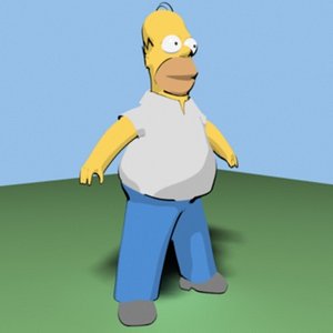 Homer Simpson cartoon