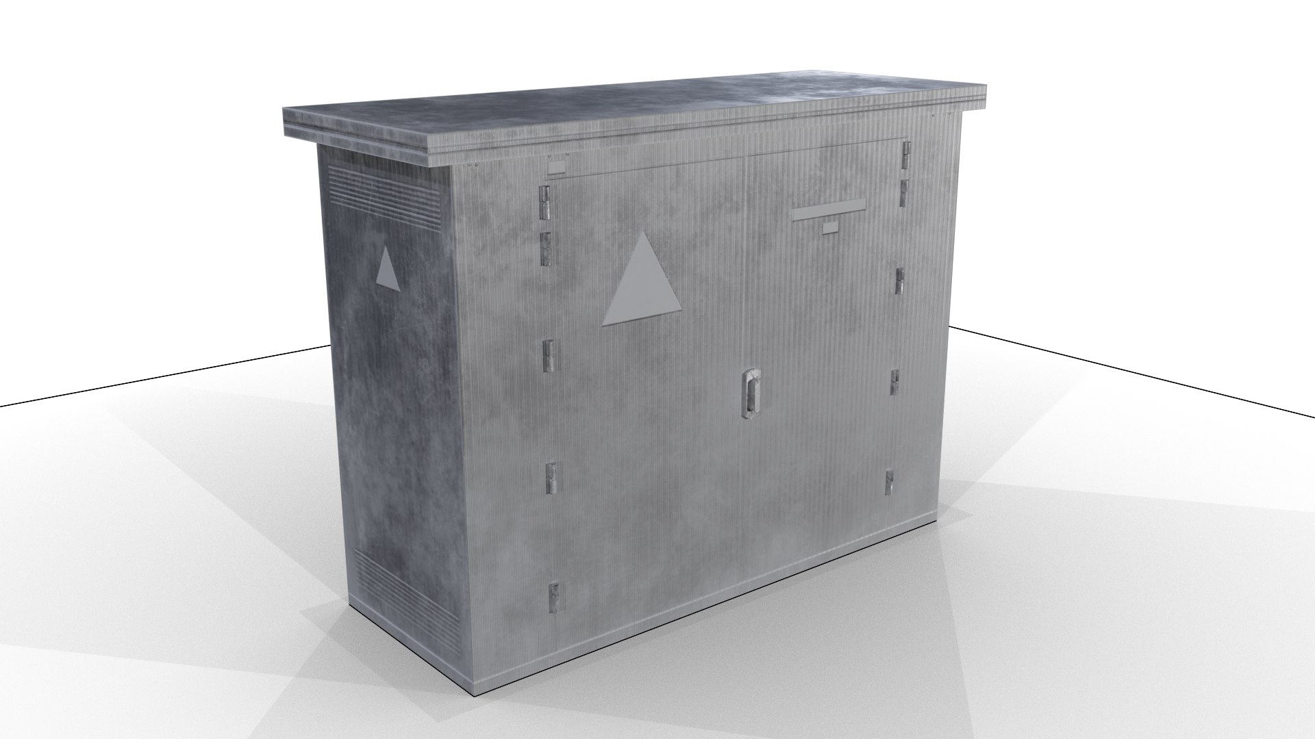 LowPoly Electric Meter Box 3D - TurboSquid 2280908