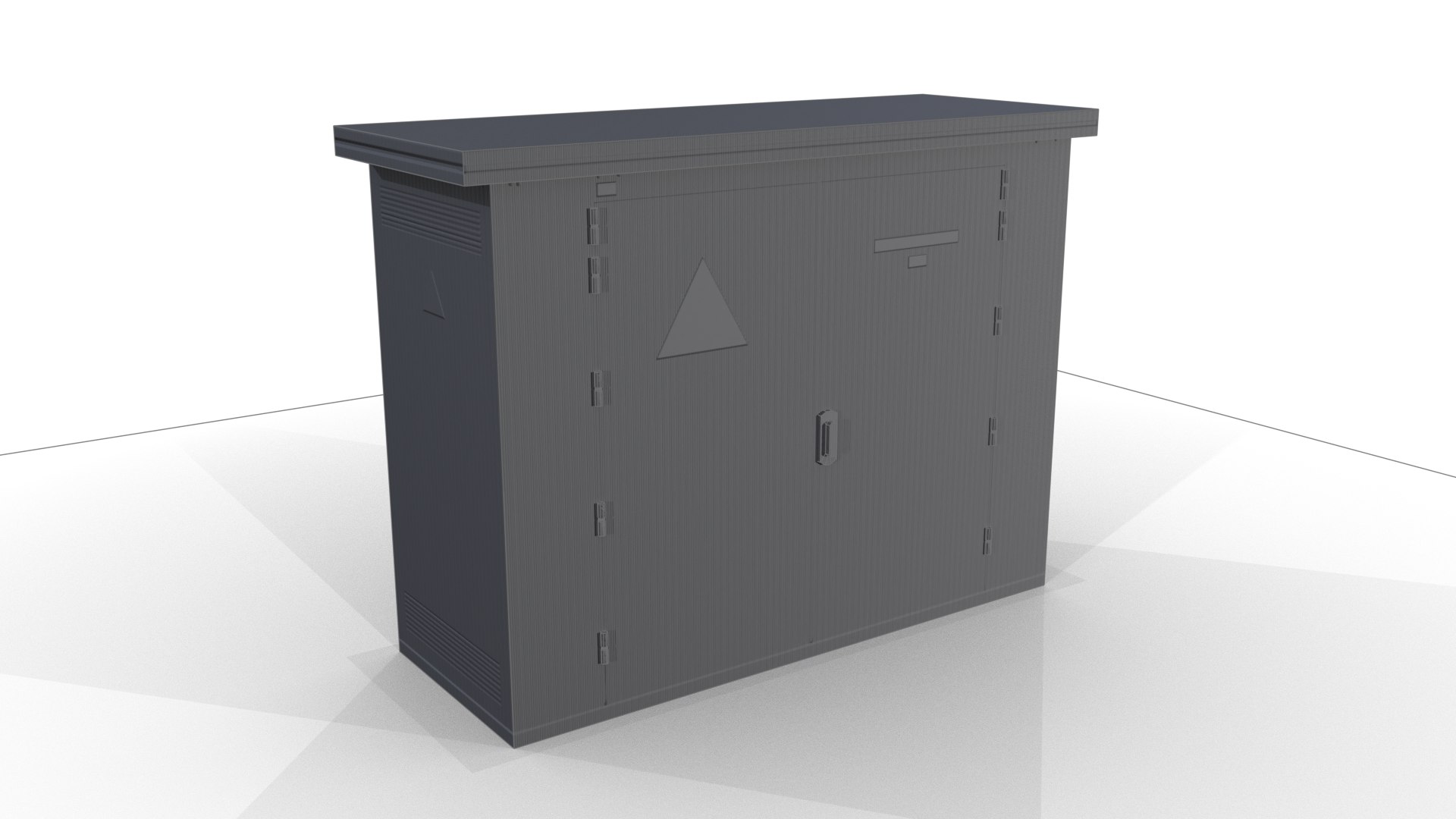 LowPoly Electric Meter Box 3D - TurboSquid 2280908