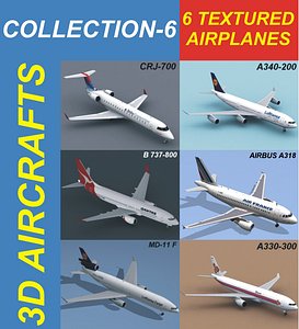 6 Textured Airplanes 6