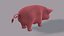 3D pig cartoon v03 animal