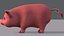 3D pig cartoon v03 animal