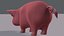 3D pig cartoon v03 animal