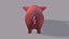 3D pig cartoon v03 animal