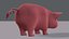 3D pig cartoon v03 animal