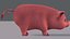3D pig cartoon v03 animal