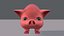 3D pig cartoon v03 animal
