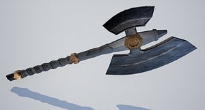 3d model battle axe