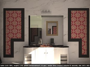 lavish bathroom classic 3D