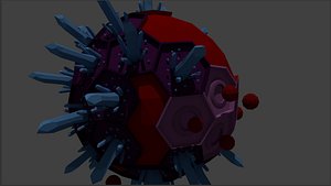 3D scifi cancri terre model