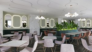 RoofTop Restaurant V2 3D model