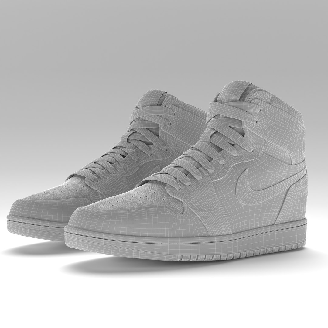 3D Model Jordan 1 Retro Chicago PBR - TurboSquid 1879778