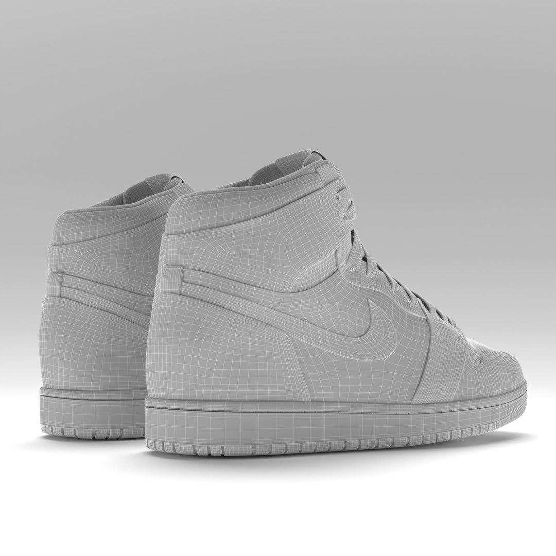 3D Model Jordan 1 Retro Chicago PBR - TurboSquid 1879778
