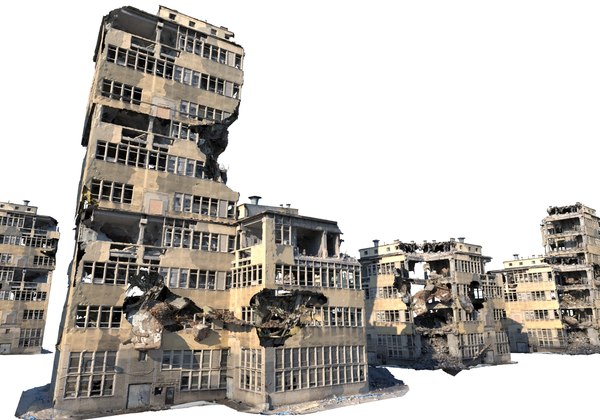 3D Destroyed Buildings Model - TurboSquid 1713732