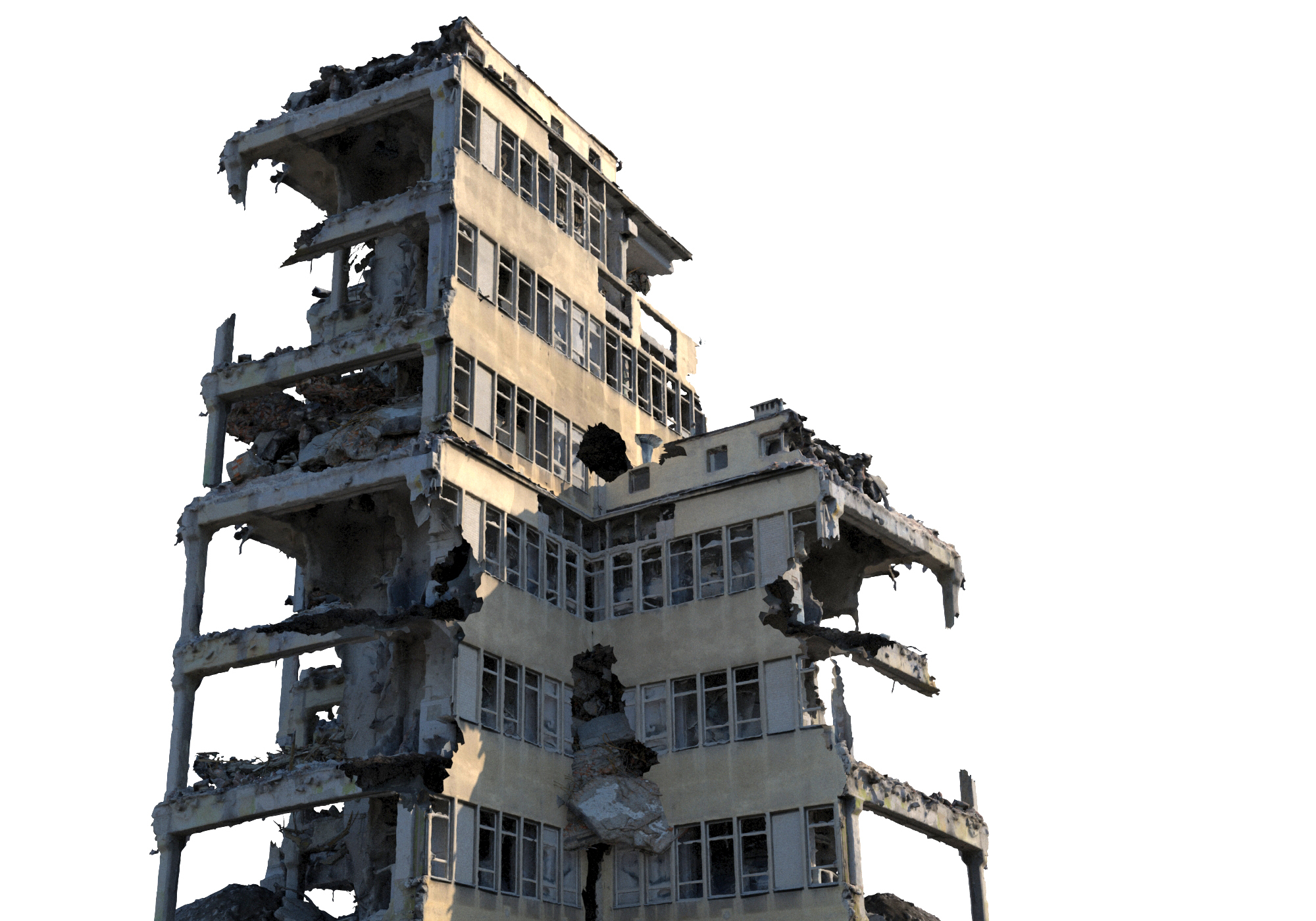 3D Destroyed Buildings Model - TurboSquid 1713732