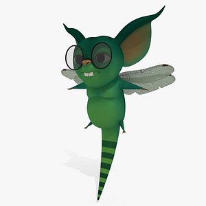 3D monster cartoon cat model