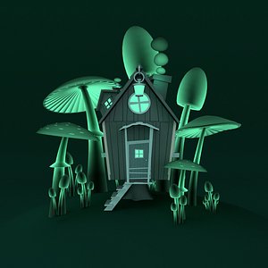scenery infected house 3d model