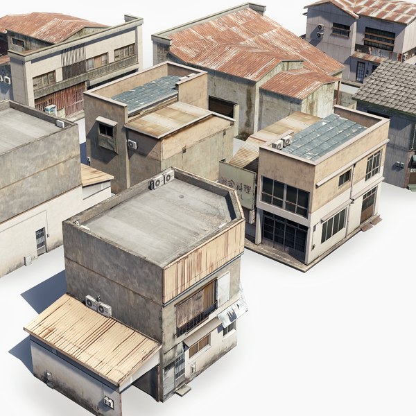 Japanese Rural Shops 3D model