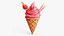 Strawberry Ice Cream Cone