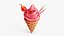 Strawberry Ice Cream Cone