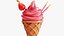Strawberry Ice Cream Cone