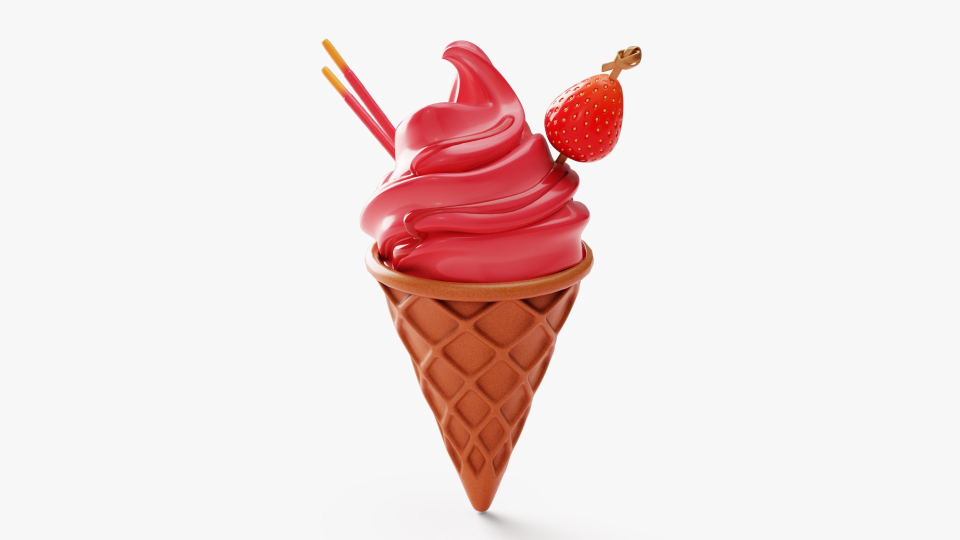 Strawberry Ice Cream Cone 3D model https://p.turbosquid.com/ts-thumb/YW/lACOmk/e6/4pinkicecream/jpg/1741895115/1920x1080/fit_q87/3e3c10843c600ed892ecc9ad5da04598f8fc16a2/4pinkicecream.jpg