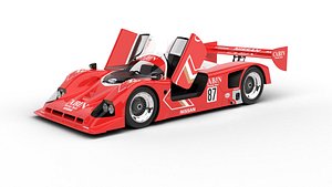 3D Nissan R90CK Cabin Racing 1990 HQ 3d model