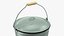 Secchio smaltato blu con coperchio 5L