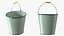 Secchio smaltato blu con coperchio 5L