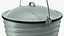 Secchio smaltato blu con coperchio 5L
