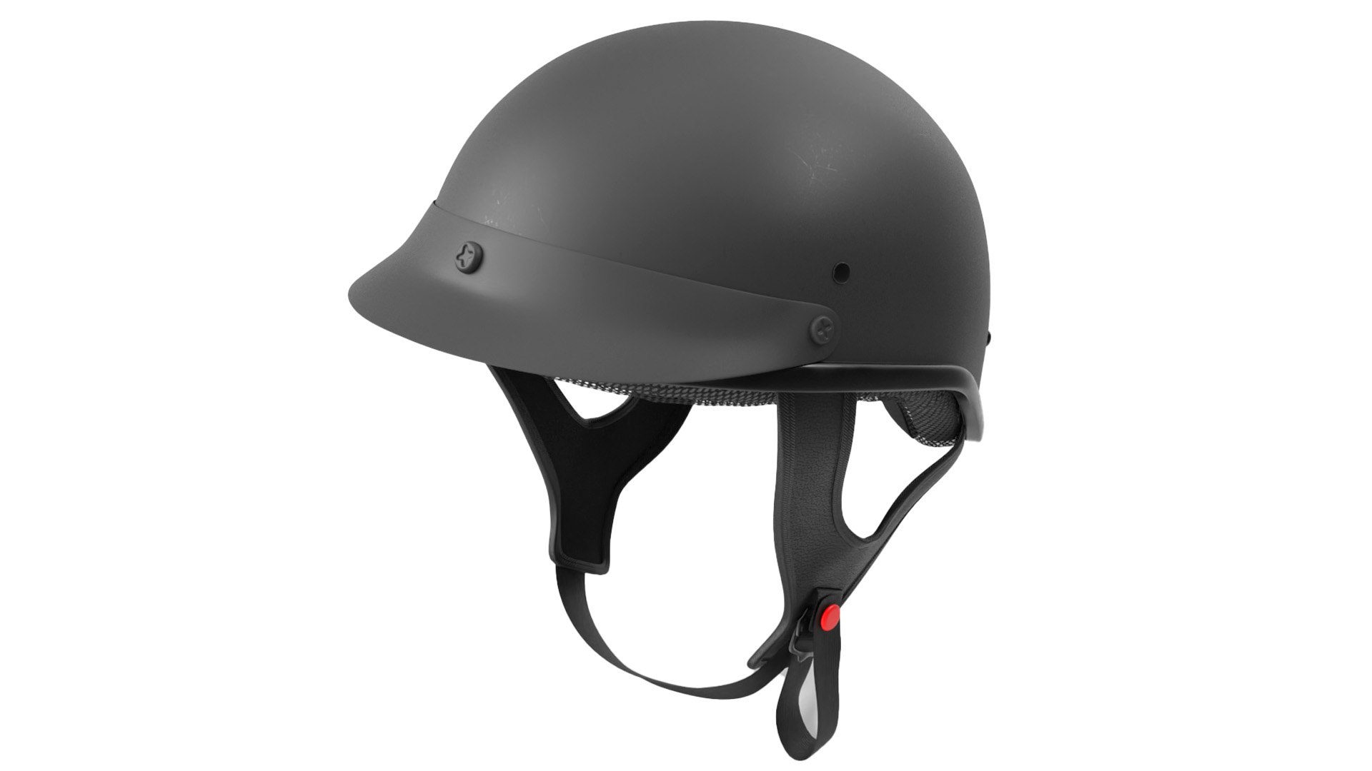 Motorcycle Half Helmet 3D model preview