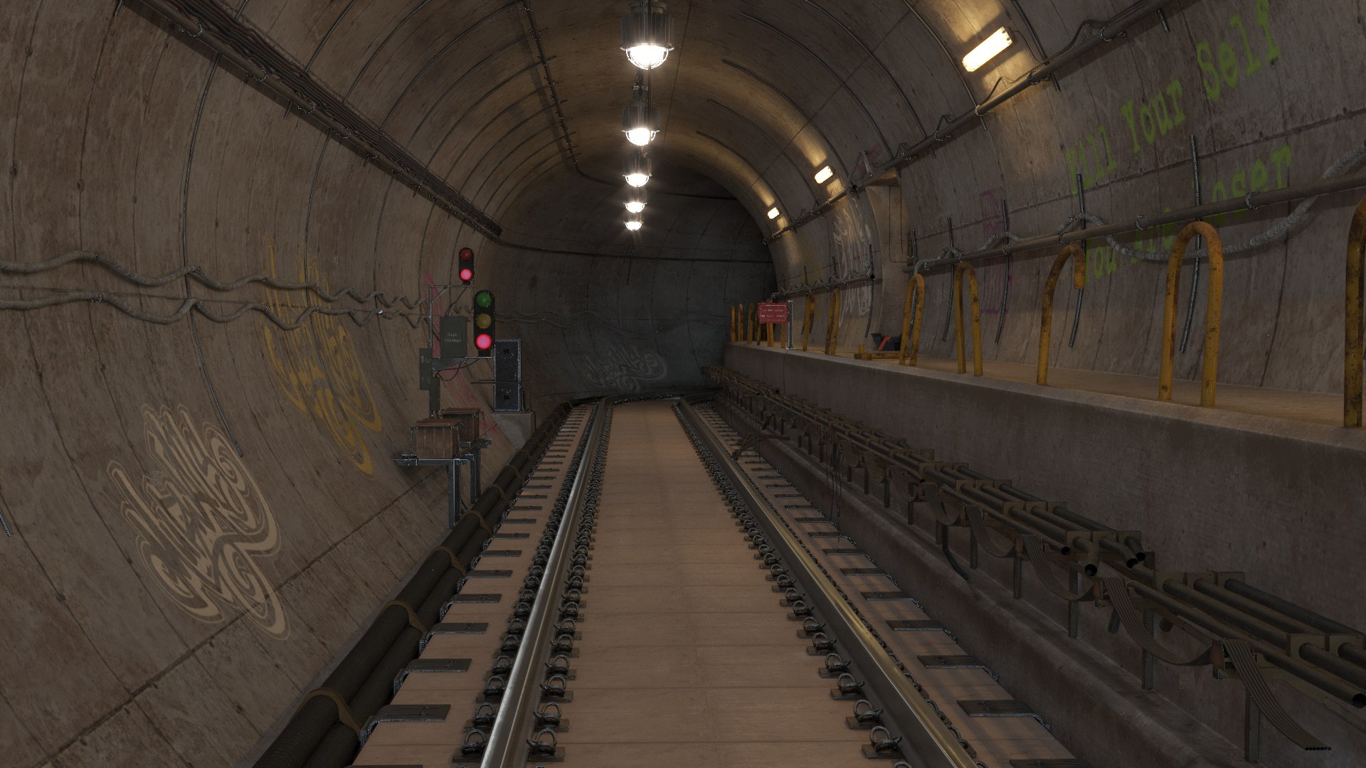 Subway Tunnel 3D Model - TurboSquid 1803520