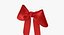 3D model red bow