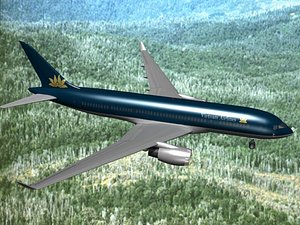 3d model airline boeing 787-8 787