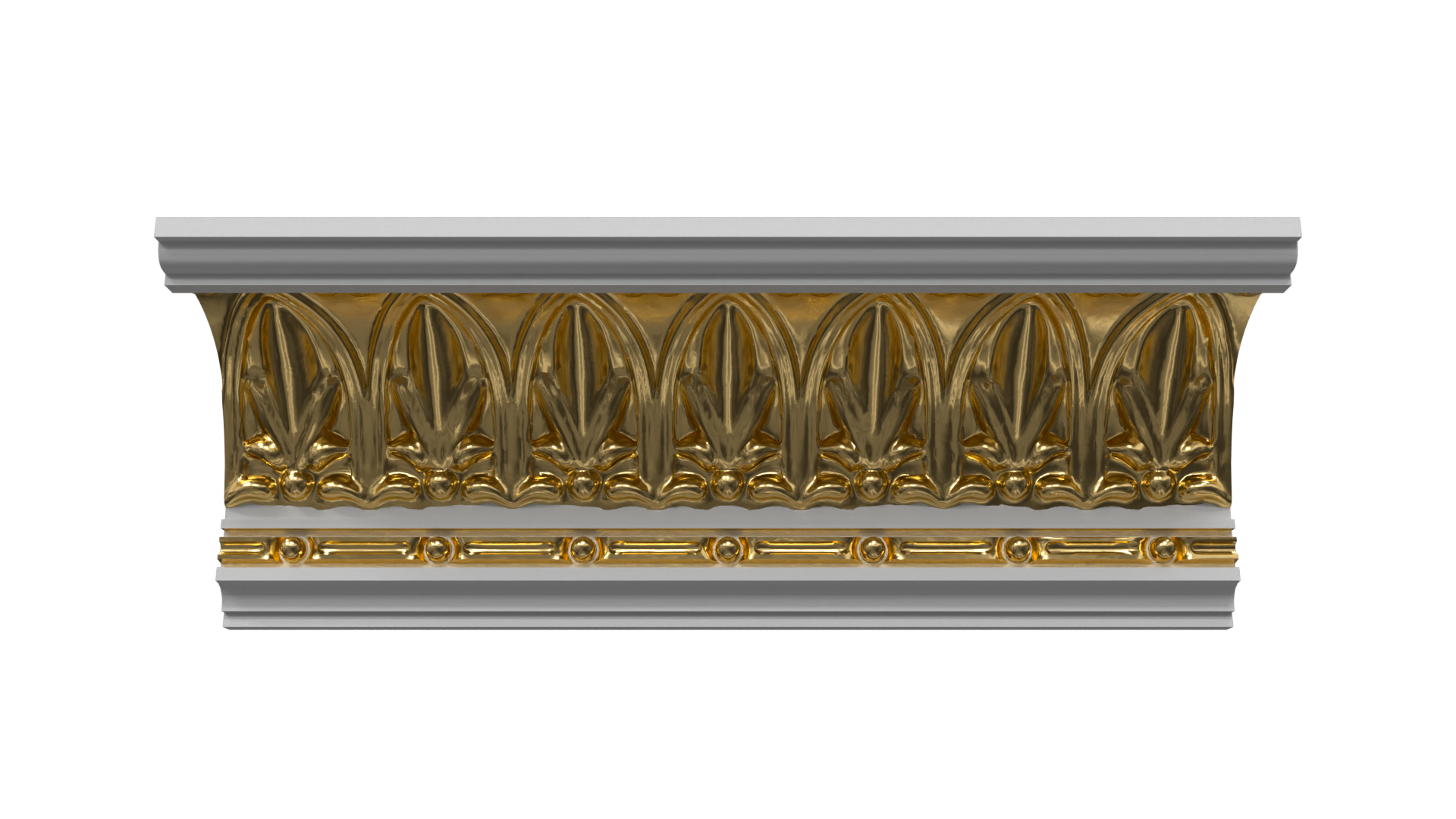 Patterned Cornice Gypsum Plaster DK97 3D - TurboSquid 2008422