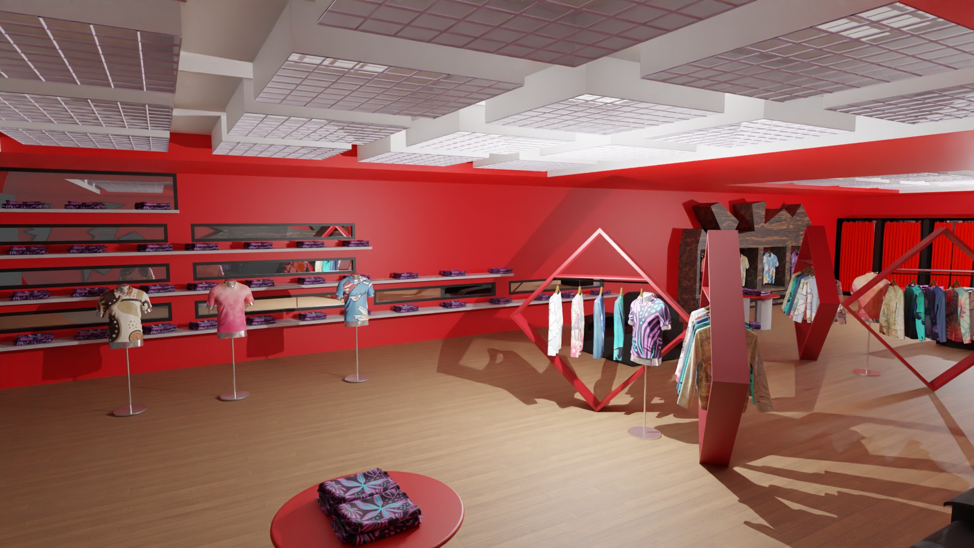 3D Clothing Store Interior Model - TurboSquid 2157406