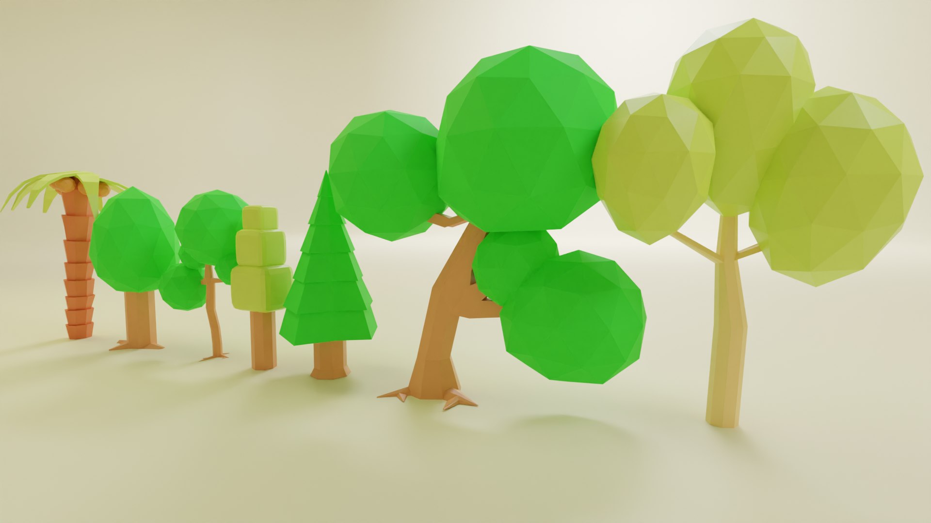 Low Poly Tree Model - TurboSquid 2127373