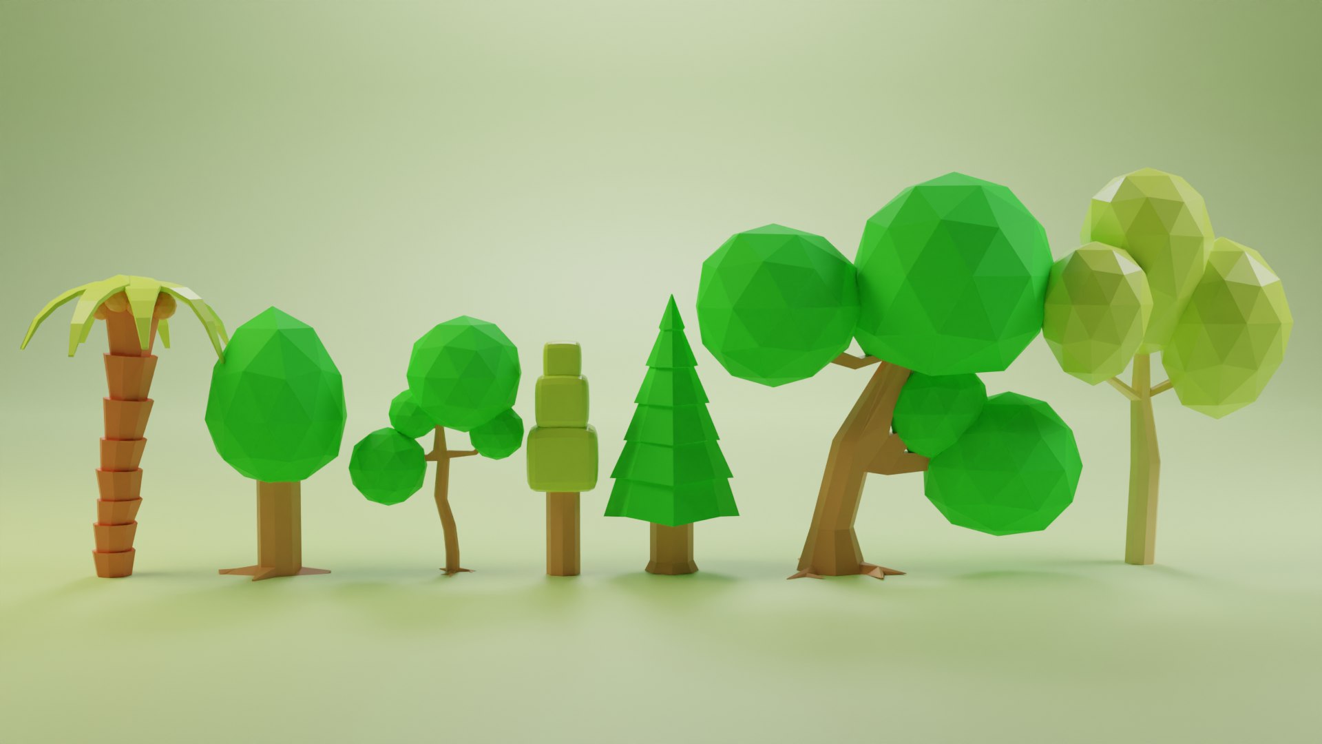 Low Poly Tree Model - TurboSquid 2127373