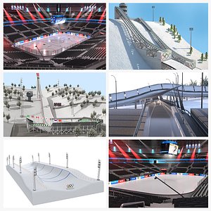 3D Winter Sports Venues Collection 2