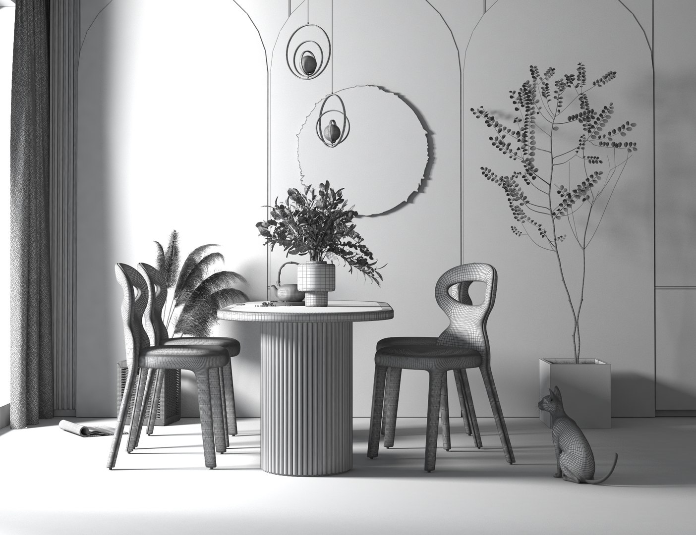 Diningroom model - TurboSquid 1802450
