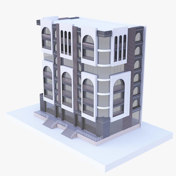 hotel building 3D model