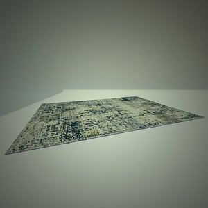 3D rug rustic patterned