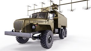 Radar station P-18  Terek  RL131 3D model