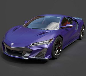 Acura NSX Type S Performance Coupe - Hyper-Detailed Cinematic 3D Asset