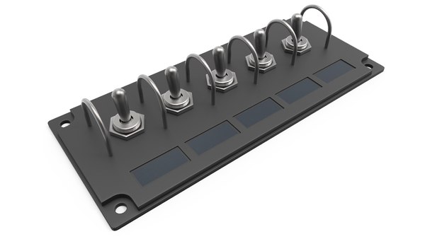 Toggle switches panel 3D model - TurboSquid 1695300