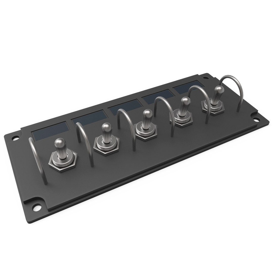 Toggle Switches Panel 3D Model TurboSquid 1695300