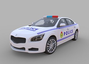 generic police car interior 3d model